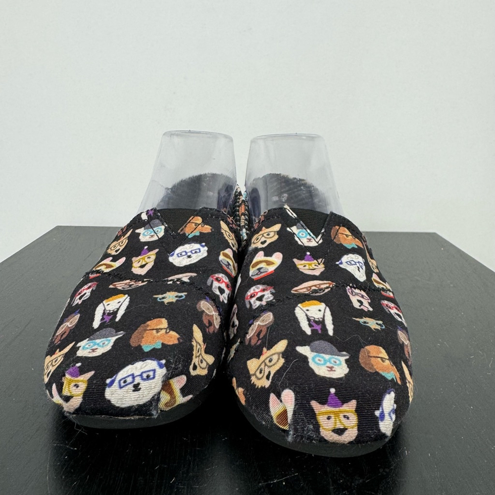 Skechers Bobs Comfort Shoes Womens 8.5 BlackDog Print Casual Slip On Memory Foam - Picture 2 of 12